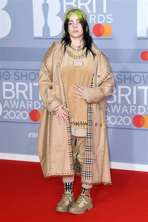 Billie Eilish Attends The Brit Awards 2020 At The O2 Arena In London