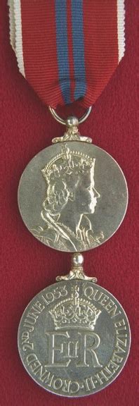 This medal was awarded as a personal souvenir from the queen to members of the royal family and selected officers of state. Queen Elizabeth II Coronation Medal - RCSigs.ca