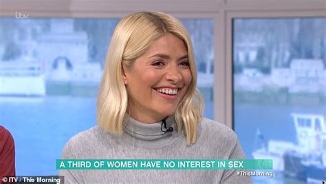 This Morning Holly Willoughby Embarrassed By Sex Question Daily Mail
