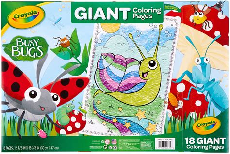 Crayola Giant Coloring Pages 1275x195 Busy Bugs 071662026356