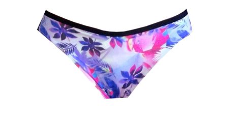 Rhapso Designs Swimwear Jungle Print Bikini Bottom With Scrunchie P750