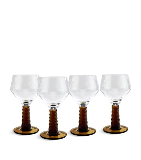 Soho Home Bennett Red Wine Glasses Set Of 4 Harrods Uk