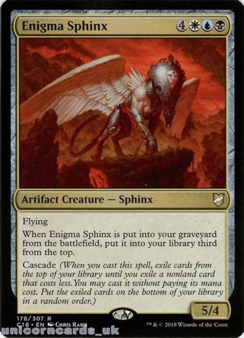 Enigma Sphinx Commander 2018 C18 178 Rare Mint Mtg Card Unicorn