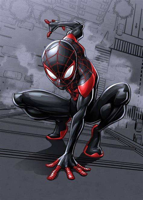 Spider Man Miles Morales Poster By Marvel Displate Marvel Comics Artwork Miles Morales