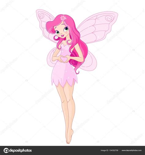 Pink Pixy Fairy — Stock Vector © Dazdraperma 154352758