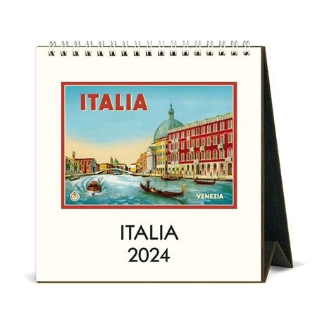 2024 Cavallini Co Italia Desk Calendar Paper Source In 2023 Desk