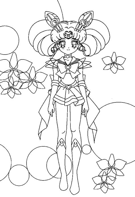 Sailor Mini Moon Coloring Pages Coloring Home