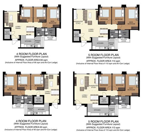 5 Room Executive Hdb Flat Floor Plan Floorplansclick