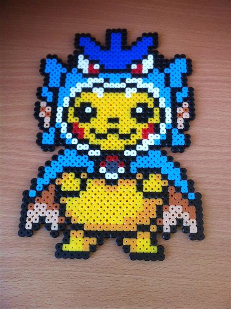 Pixel Art Pokemon Pikachu Costume Pikachu Pokemon Mini Bead Sprite