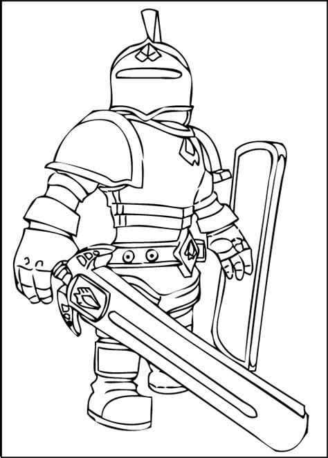 Roblox coloring pages will appeal to all players. A free printable Roblox Knight coloring page | Kolorowanki ...