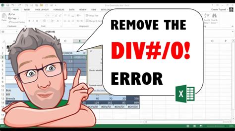 Remove The Div0 Error In Excel Div 0 새로운 업데이트