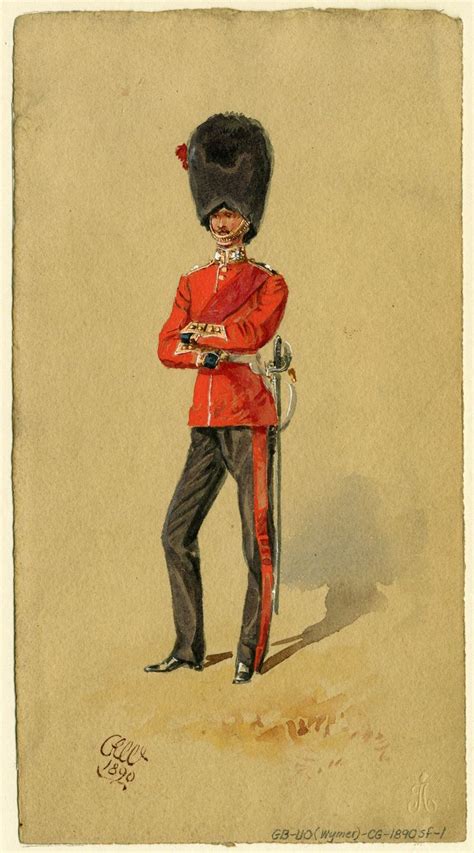 Coldstream Guards C 1890 British Army Uniform British Army