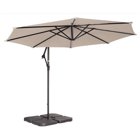 Coolaroo Round Cantilever Patio Umbrella 90 Uv Block 10 Smoke