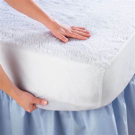 100 waterproof mattress protector fitted sheet style size 120x200cm washable cotton terry cloth