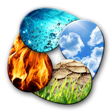 Four Elements Of Nature Stock Photo Image Of Earth Elements 42815766