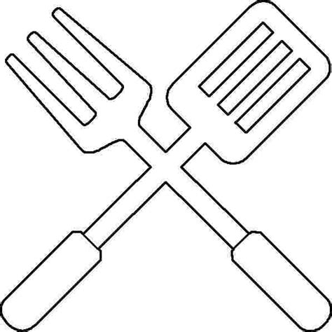 Kitchen Tools Coloring Pages Food Preparation Utensils Coloring Page