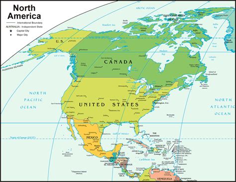 How Many Countries In North America Live Population