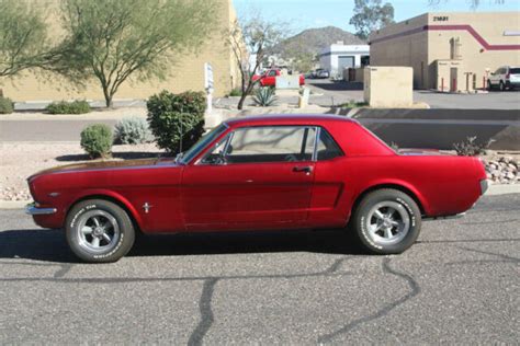 1965 Ford Mustang Coupe Candy Apple Red Partially Restored Rebuilt