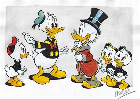 Scrooge Mcduck Huey Dewey Louie And Donald Duck Millet Catawiki