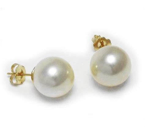 White South Sea Pearl Post Earrings White South Sea Pearl Stud Earring