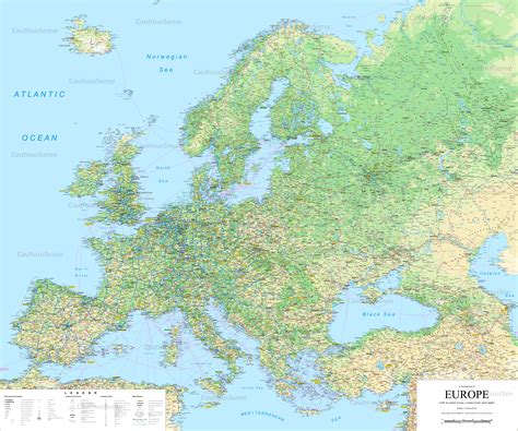Detailed Clear Large Political Map Of Europe Ezilon Maps Images