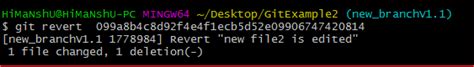 Git show files modified since commit. Git Revert - javatpoint