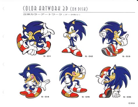 Sonic Adventure Style Guide Sonic Expression Sheet Sonicthehedgehog