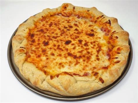 Three Cheese Stuffed Crust Pizza Recipe Yeprecipes