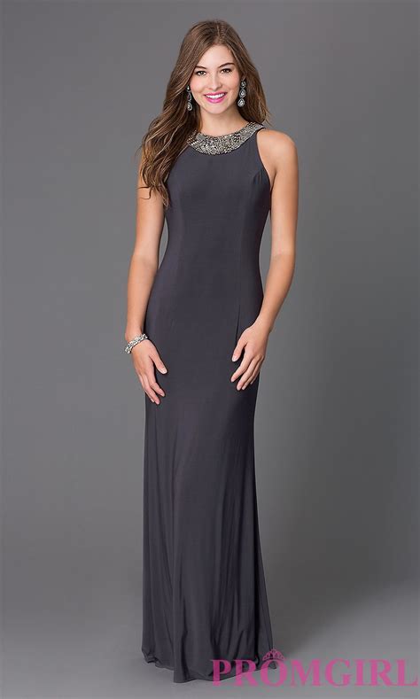 Style Si 11503 Front Image Grey Prom Dress Grey Party Dresses Prom