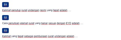 Surat undangan dapat berupa surat formal atau informal. Contoh Soal Menyunting Surat Undangan