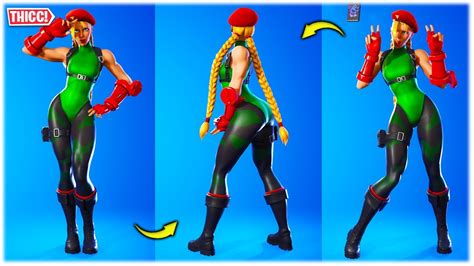 Fortnite Thicc Streetfighter Skin Cammy Showcased With Hot Dances