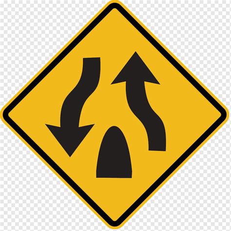 Highway Traffic Sign Road Carriageway Road Triangle Warning Sign