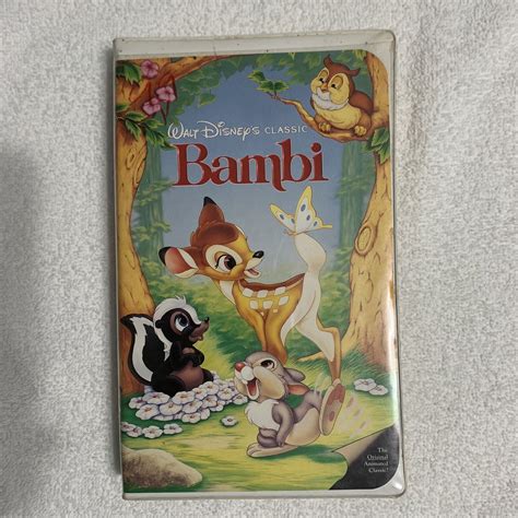 Bambi Black Diamond Vintage Walt Disney Classic Vhs Walt Disney Sexiz Pix