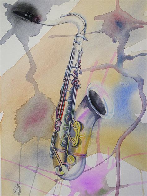 Ms13 Saxophone Painting By Mark Spitz Fine Art America