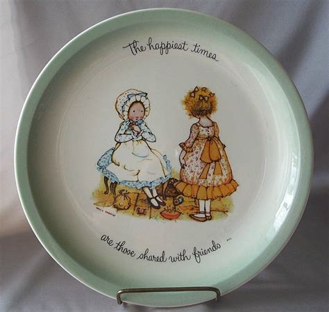 holly hobbie ceramic collector plate from colemanscollectibles on ruby lane