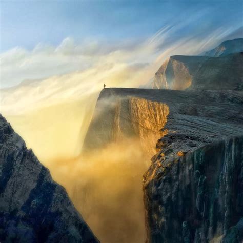 22 Breathtaking Photos People Standing On The Edge Of The World O