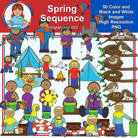 Clip Art Spring Sequence Made By Teachers