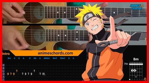 Naruto Shippuden Op Silhouette Acoustic Guitar Lesson Tutorial