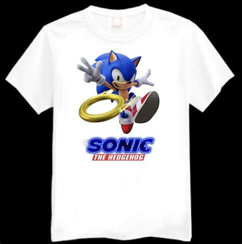 Sonic The Hedgehog Kids Printed T Shirt Various Sizes Etsy
