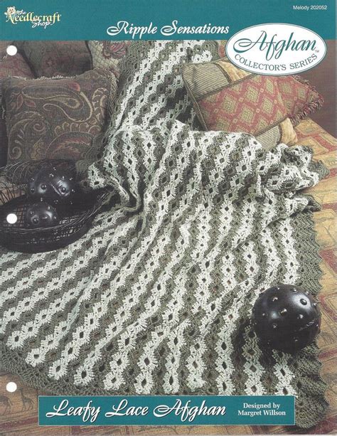 Leafy Lace Afghan Crochet Pattern Afghan Collectors Etsy In 2022