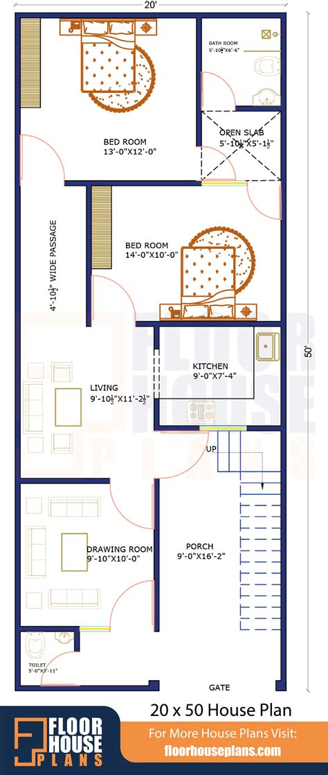 20 X 50 House Floor Plans Designs Floor Roma