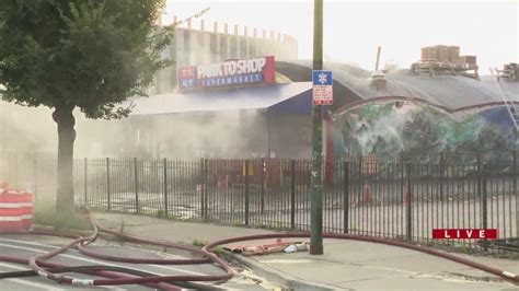 Crews Battle Fire At Chinatown Supermarket Amid Extreme Temperatures