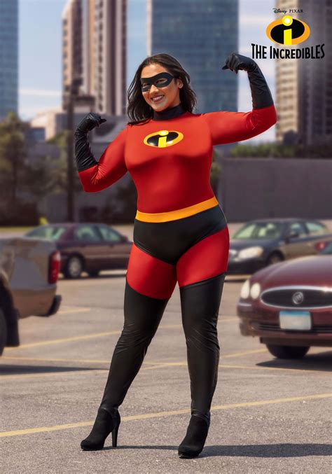 The Incredibles Deluxe Plus Size Women S Mrs Incredible Costume