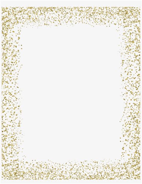 Gold Glitter Frame Png And Download Transparent Gold Glitter Frame Png