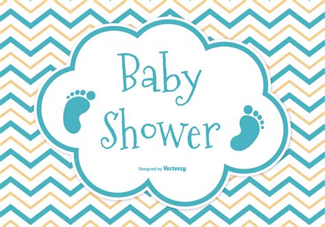 baby shower card   vector art stock