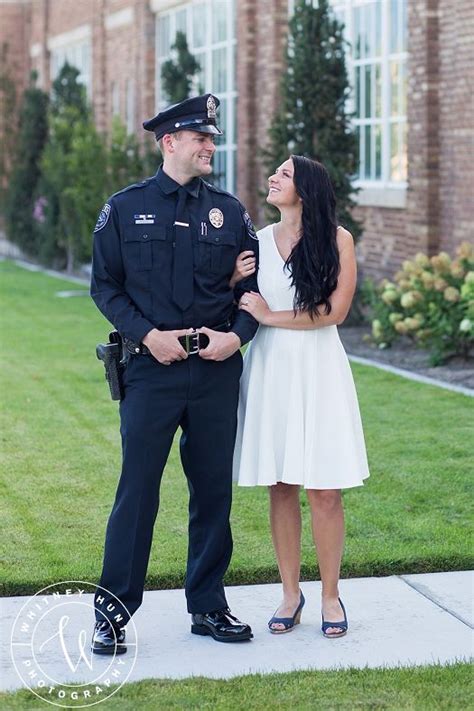 Holladay Utah Engagement Session Michelle And Shane Police Engagement Photos Police Wedding