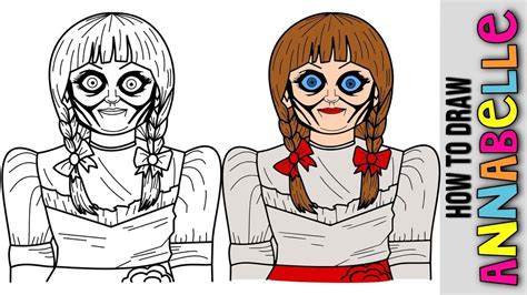 Annabelle Doll Coloring Pages Creepy Doll Png Image With Transparent