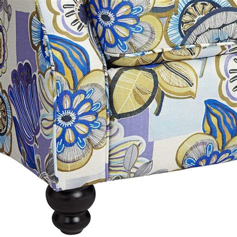 Get it now or find more sofas & lounge sets at temple & webster. Ethel Indigo Floral Push Back Recliner Chair - #68D86 ...