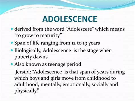 Ppt Adolescence Powerpoint Presentation Free Download Id2094392