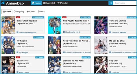 Animedao 15 Anime Streaming Sites Like Animedao